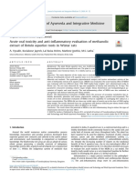 Acute Oral Toxicity and Anti Inflammatory Evaluatio 2020 Journal of Ayurveda