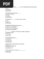 Principles of Management Sem - I