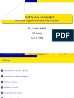 Abstract Query Languages:: Relational Algebra and Relational Calculus