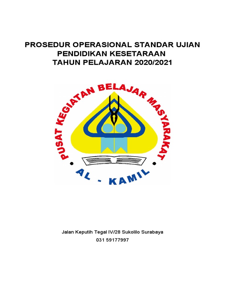 Pos Ujian Pendidikan Kesetaraan PKBM Al Kamil 2021 | PDF