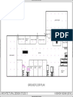 Ground floor plan of shopping mall with anchor store and specialty shops