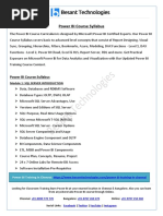 Powerbi Course Syllabus