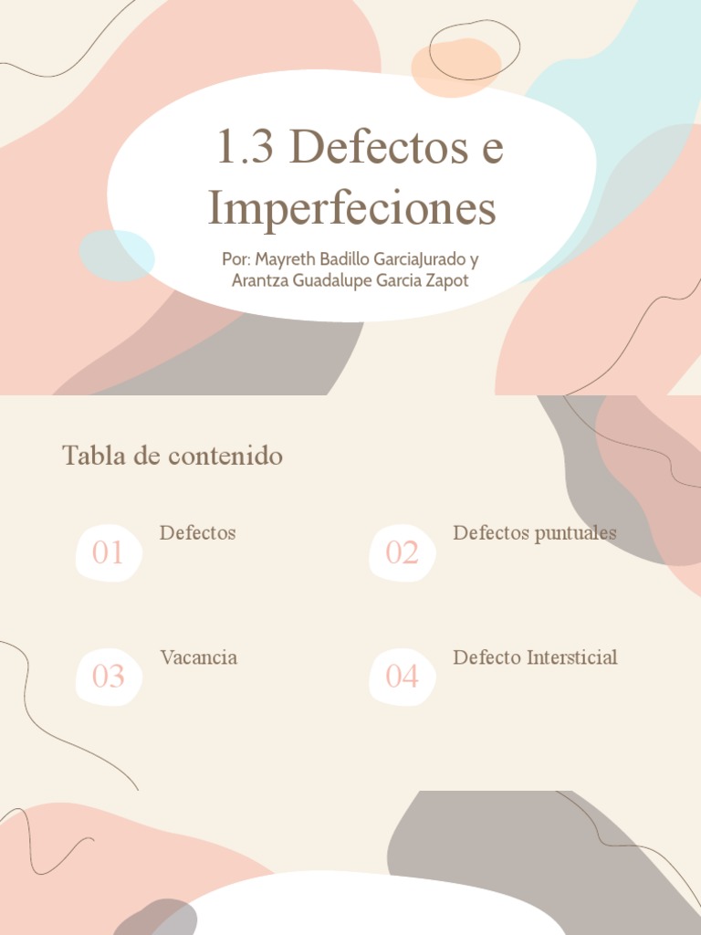 Defectos e Imperfecciones. | PDF | Dislocación | Química