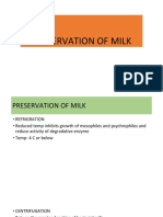 Preservation of Milk