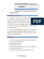 Damped Torsional Oscillations: Vibration Lab