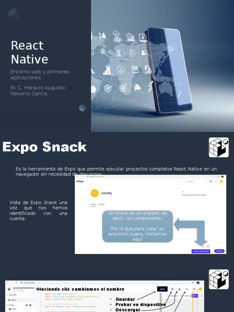 Introducción a Expo Snack en React Native | PDF | Software de la ...