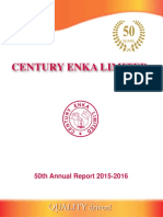 Century Enka Limited: 50th Annual Report 2015-2016
