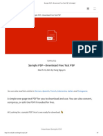 Sample PDF-Download Free Test PDF