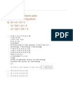 Practical 5 Gauss Jacobi Method To Solve Systems of Linear Equations Q: 4x + x2 + x3 2 x1 + 5x2 + x3 - 6 x1 + 2x2 + 3x3 - 4