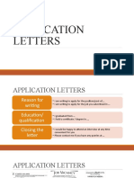 APPLICATION LETTERS modul