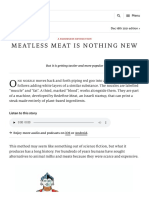 Christmas Specials - A bloodless revolution: Meatless meat is nothing new