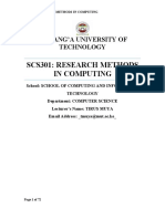 SCS301: Research Methods in Computing