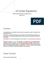 System of Linear Equations: Slide For MA1203 Business Mathematics II Week 1 & 2