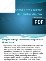 Kerjasama Lintas Sektor Dan Lintas Displin