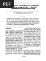 Reflective or Formative Measurement Model of Sustainabilty Factor - A Three Industry Comparison