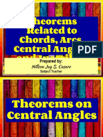 Week4 TheoremsRelatedToChords, Arcs, CentralAnglesAndInscribedAngles