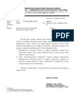 Surat Pelaksanaan Temu Karya KT Kecamatan 2021