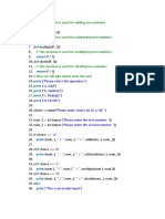 Python Simple Calculator