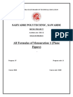 All Formulas of Mensuration 1 (Plane Figure) : Sahyadri Polytechnic, Sawarde