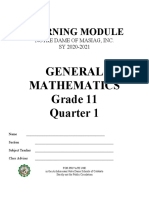 FINAL GEN - MATH 11 MODULE (1st Quarter) Edited2
