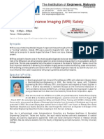 Magnetic Resonance Imaging (MRI) Safety: Synopsis