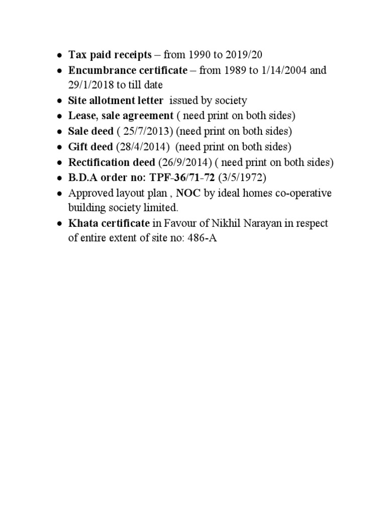 Property Documents for Site No. 486-A | PDF | Law | Technology ...