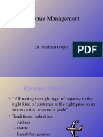 Revenue Management: DR Prashant Gupta