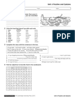 Unit 4 - Puzzles and Quizzes