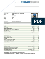 Machine-Datasheet: Double Column Press - Mechanical Drees