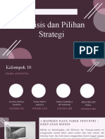 Analisis Dan Pilihan Strategi