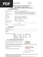 Exemple d'un demande manuscrite