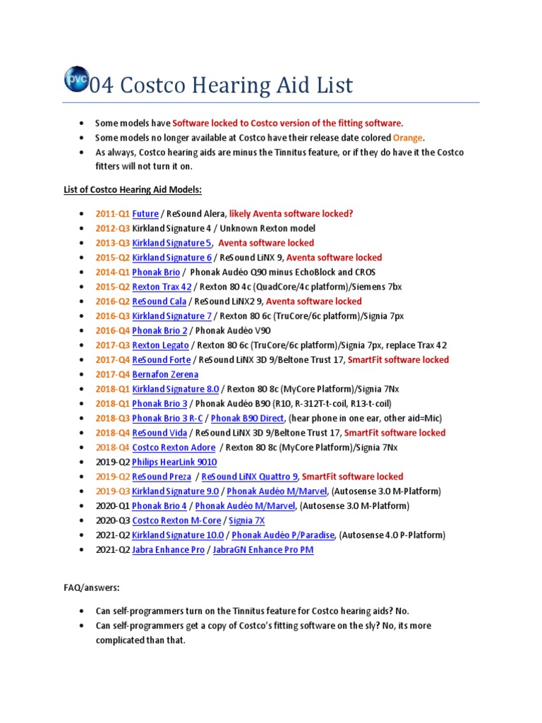 04 Costco Hearing Aid List PDF