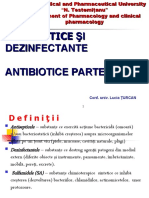 Antiseptice ŞI Dezinfectante Antibiotice Partea I
