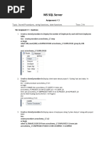 SQL Assignment 3