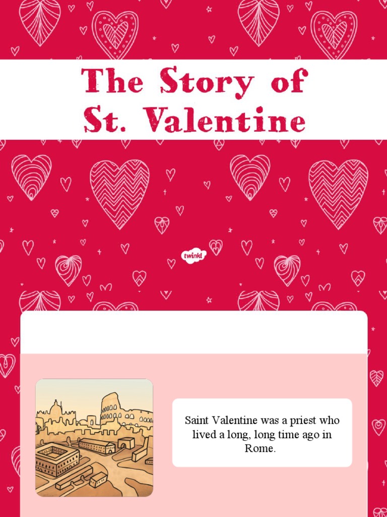 Free Printable Story Of St Valentine