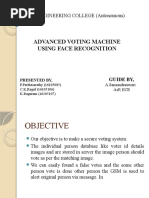 Advanced Voting Machine Using Face Recognition