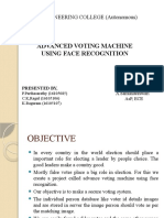 Advanced Voting Machine Using Face Recognition