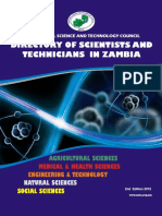 Directory of Scientists and Technologists in Zambia