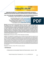 Análise Dos Riscos e o Programa de Prevenção de Riscos Ambientais em Um Restaurante Universitário Da Região Nordeste