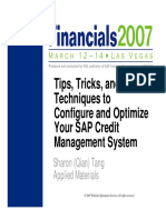 PDF Tips Tricks and Techniques To Configure and Optimize Your Sap Credit Man DL