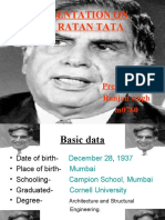 Presentation On Sir Ratan Tata: Presented By: Ranjan Singh m0760