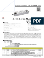 HLG-240H: 240W Constant Voltage + Constant Current LED Driver