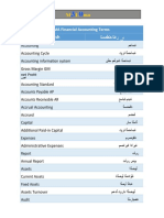 مصطلحات محاسبة مالية عربي انجليزي