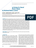 Optimal Dispatching Strategy For Shared Battery Station of Electric Vehicle by Divisional Battery Control