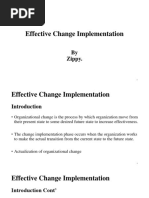 Effective Change Implementation