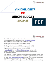 Key Highlights: Union Budget