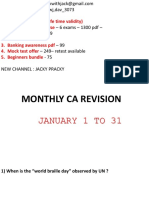 Monthly Ca Jan 1 To 31