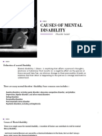 Causes of Mental Disability