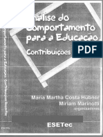 Análise Do Comportamento Para a Educação - Martha Hubner