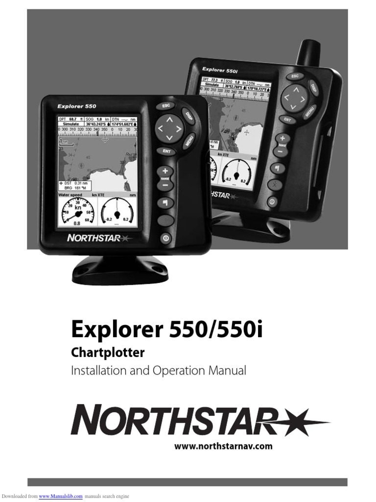 Explorer 550/550i: Chartplotter | PDF | Menu (Computing) | Electrical ...
